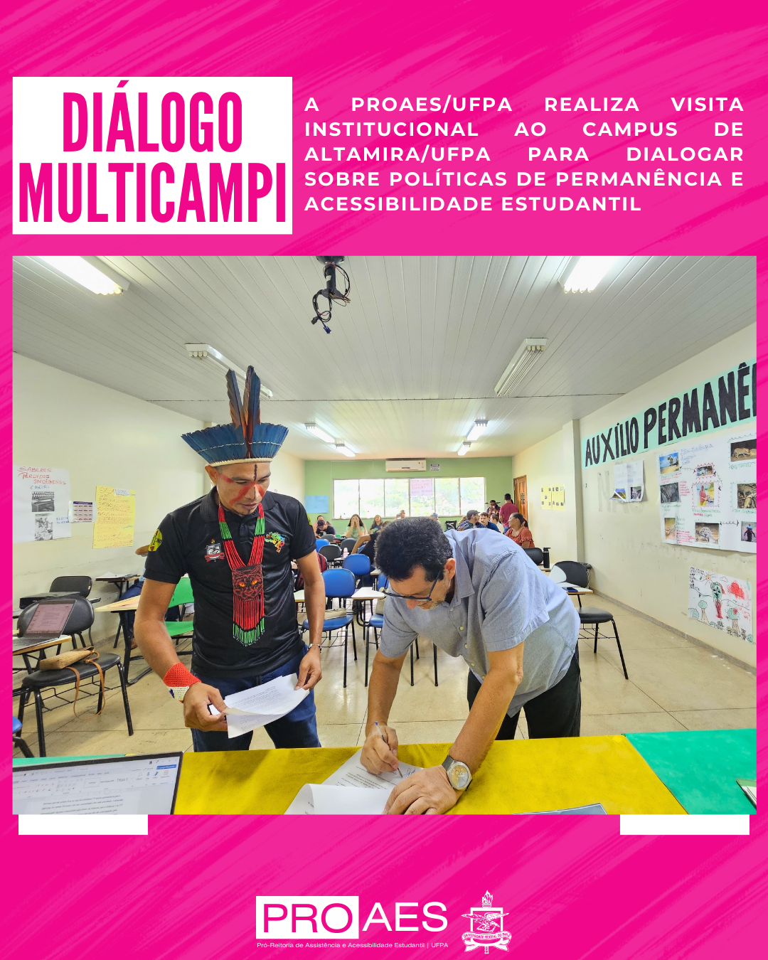 A Proaes/UFPA realiza visita institucional ao campus de Altamira/ufpa para dialogar sobre Políticas de Permanência e Acessibilidade Estudantil